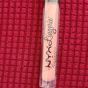 NYX lingerie lipstick baby doll tan nude cream